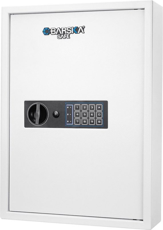 Barska-AX13262-100-Key-Cabinet-Digital-Wall-Safe-White-0