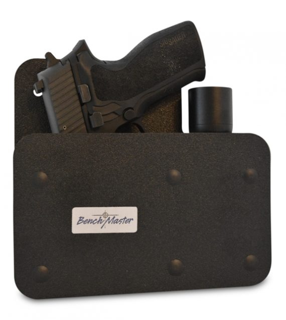 BenchMaster – Weapon Rack – BMWRMSAHV – Single Gun Pistol Rack with Side Accessory Holder
