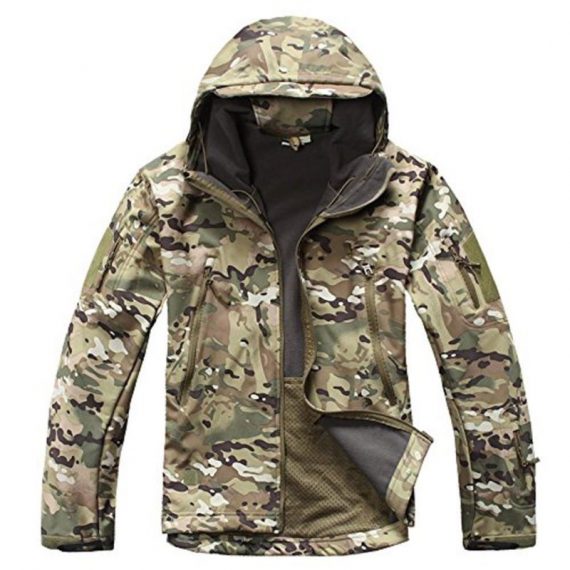 Camo-Waterproof-Hunting-Jacket-Large-Mens-Military-Clothing-Warm-Hooded-Coat-New-0