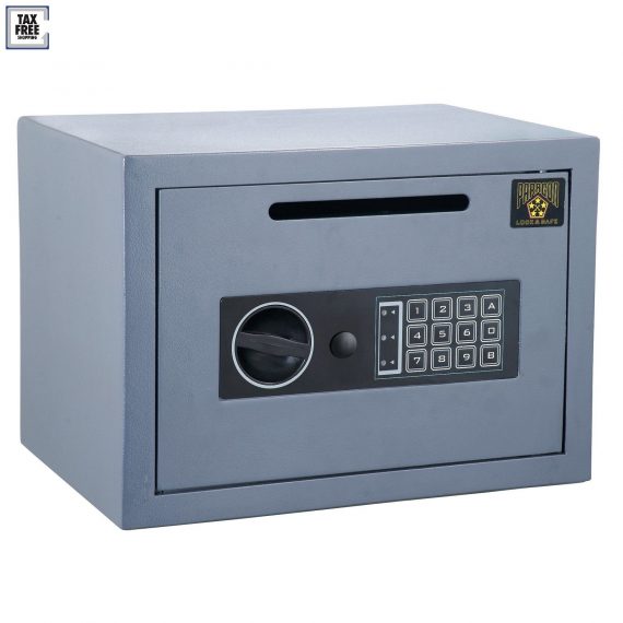 Digital-Cash-Box-w-Slot-Safe-Steel-Drop-Money-Deposit-Box-Under-Counter-Mount-0