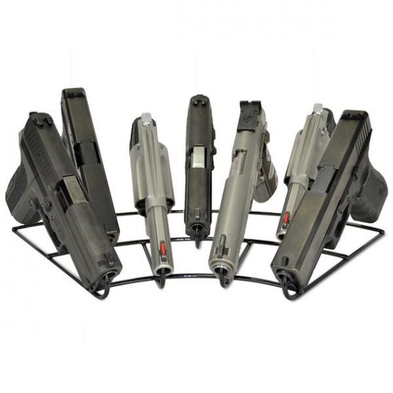Gun Storage Solutions – FanStand7 – 7 Gun Radial Pistol Rack