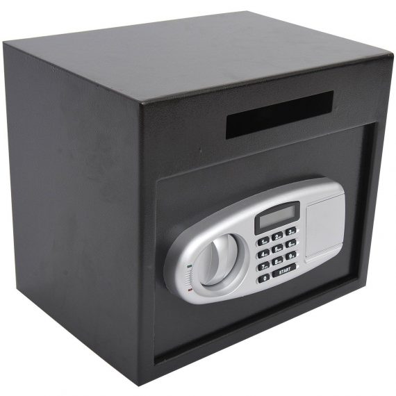 HomCom-14quot-x-10quot-x-12quot-Electronic-Digital-Home-Security-Safe-Box-B-0