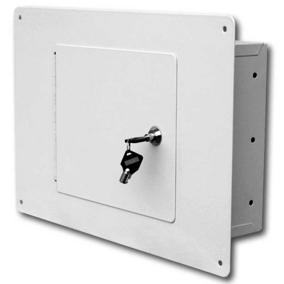 Homak Security – WS00017001 – Between The Studs White Wall Safe