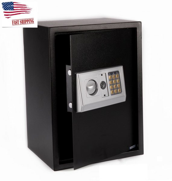 Large-Electronic-Lock-Box-Fireproof-Steel-Home-Office-Security-Sentry-Safe-Key-0