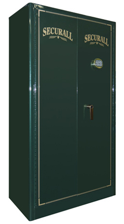 Securall - GR10 - 10 Gun Capacity Radius w/ Digital Lock Double Door Cabinet 65"H x 34"W x 18"D