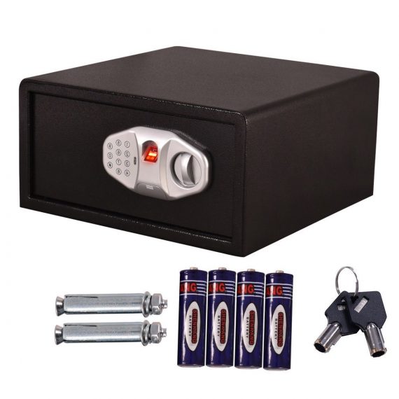 Steel-Keyless-Biometric-Fingerprint-Pin-Entry-Security-Gun-Jewelry-Safe-Lockbox-0