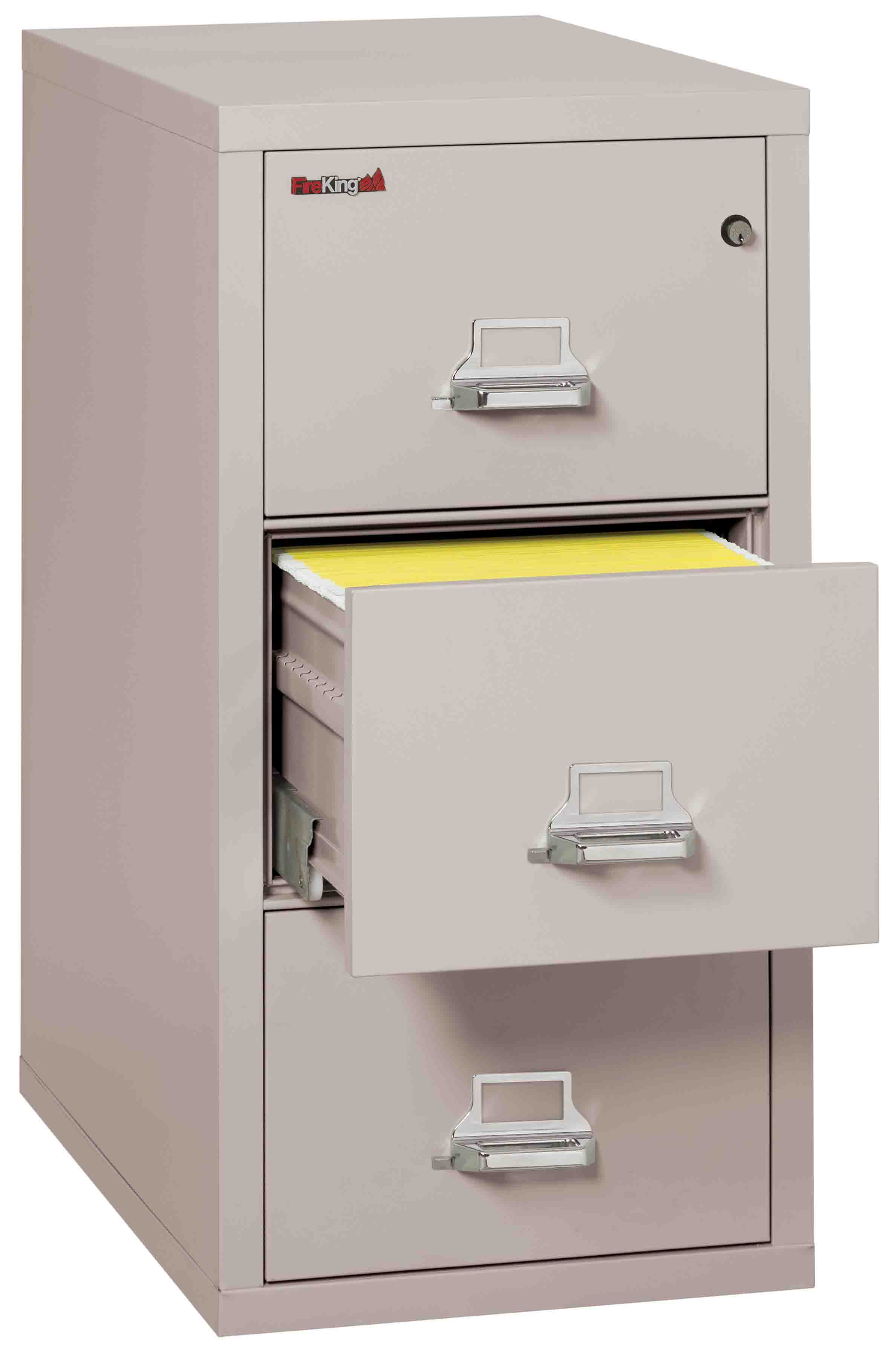 Fire King 3-1831-C - Vertical Fireproof File Cabinets - 3 Drawer 1 Hour Fire Rating