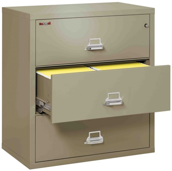 Fire King 3-3822-C – Lateral Fireproof File Cabinets – 3 Drawer 1 Hour Fire Rating