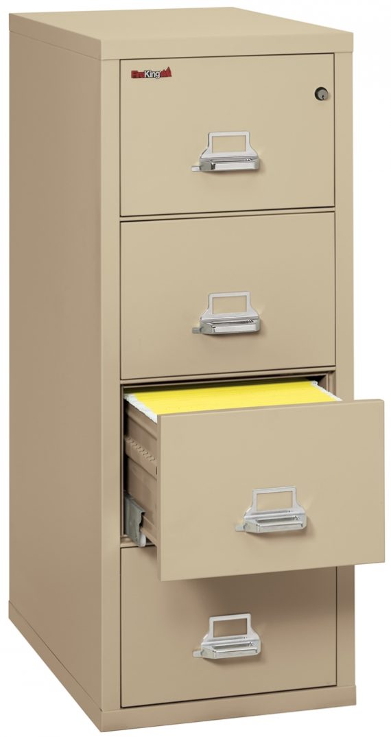 Fire King 4-1831-C – Vertical Fireproof File Cabinets – 4 Drawer 1 Hour Fire Rating