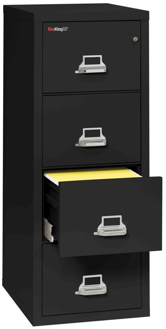 Fire King 4-2125-C – FireKing 25 File Cabinets – 4 Drawer 1 Hour Fire Rating