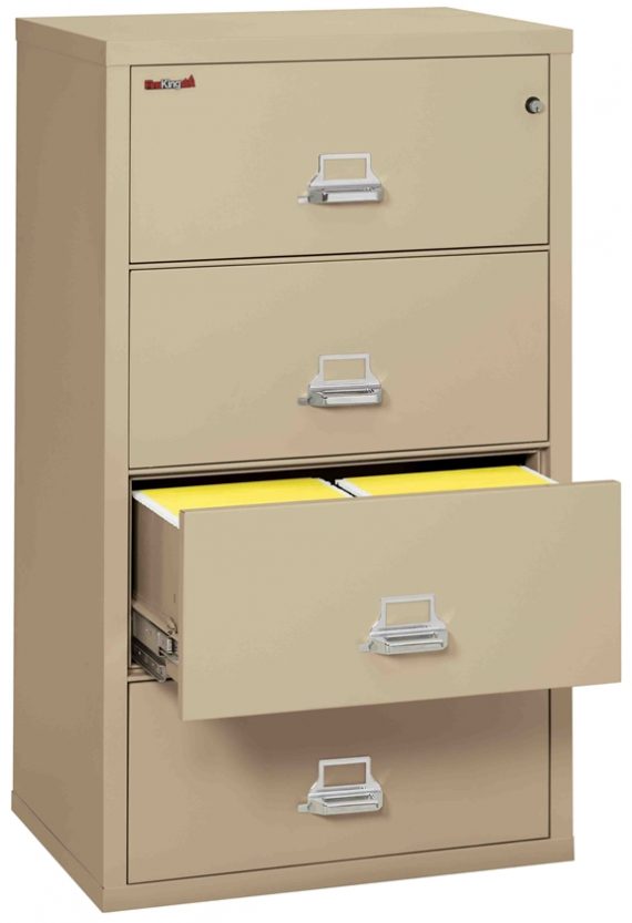 Fire King 4-3122-C – Lateral Fireproof File Cabinets – 4 Drawer 1 Hour Fire Rating