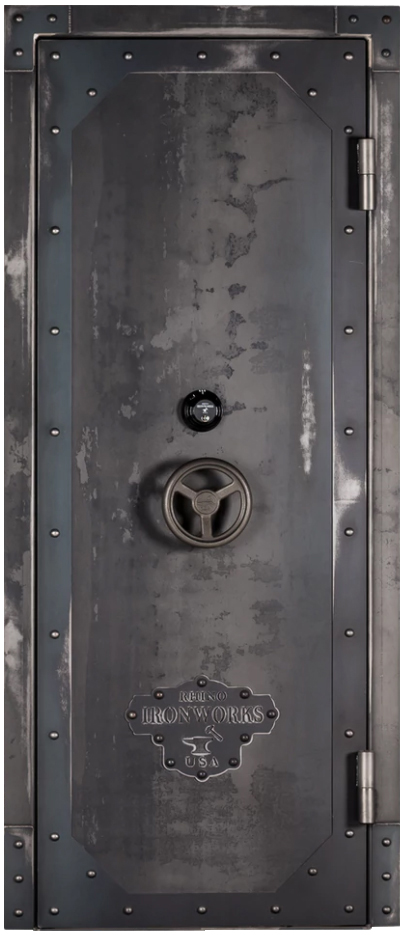 Rhino Ironworks Vault Door Series - 80" H x 30", 35", 40", 45" W