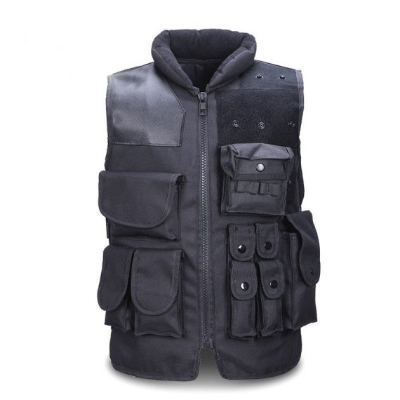 Tactical-Light-Weight-Big-Size-Black-Tactgical-Vest-Fishing-with-Mag-Pouch-0