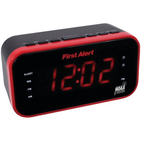 First Alert SFA150 AM/FM Weather Band Clock Radio with Weather Alert