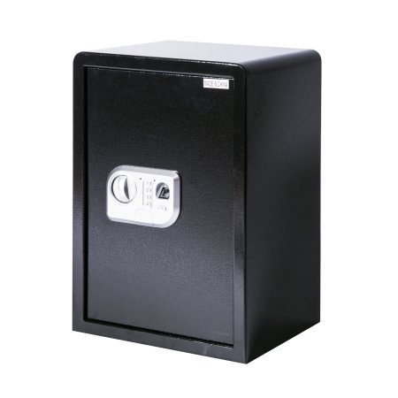 HomCom 19.7" Large Fingerprint Electronic Gun Safe Box w/ Keypad Lock Security - Black