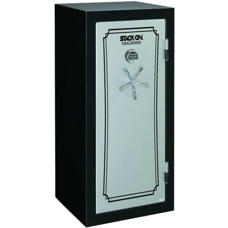 Stack-On 22-Gun Total Defense Fire and Waterproof Safe with Electronic Lock, Matte Black and Silver